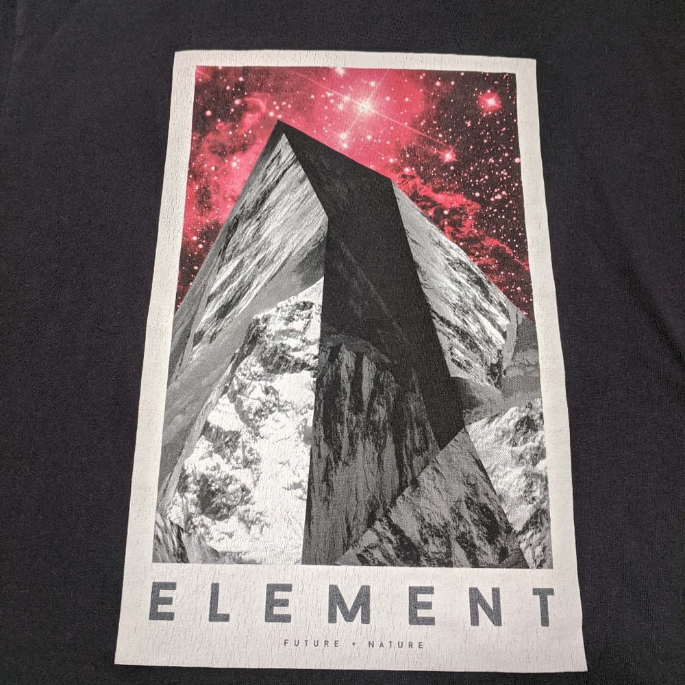 Element shirt cool decal design on front size L